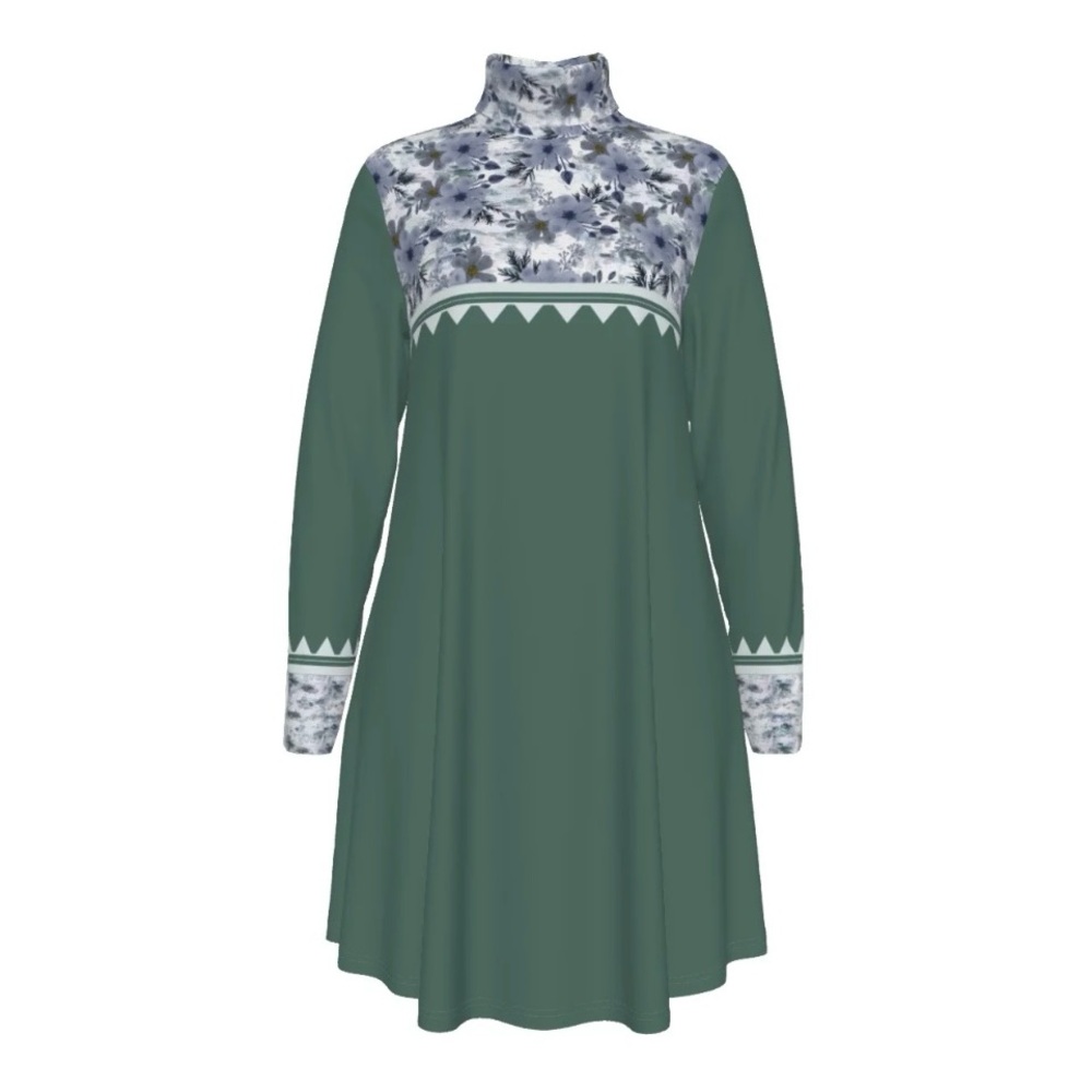 Garnetann High Neck Dress size L Coastal Salish/Tahltan/Tlingit